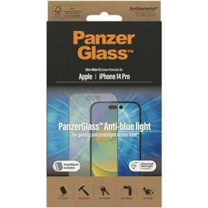 Üvegfólia PanzerGlass Apple iPhone 14 Pro üvegfólia - Anti-BlueLight + felhelyező keret