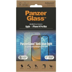 Üvegfólia PanzerGlass Apple iPhone 14 Pro Max üvegfólia - Anti-BlueLight + felhelyező keret