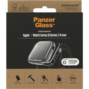 Okosóra tok PanzerGlas Full Protection Apple Watch 7/8 41mm (víztiszta keret)