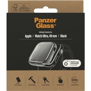 Okosóra tok PanzerGlass Full Protection Apple Watch Ultra 49mm (fekete keret)
