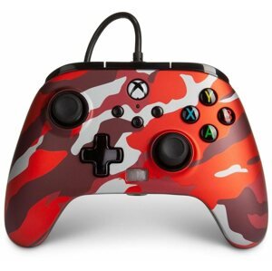 Kontroller PowerA Enhanced Wired Controller - Metallic Red Camo - Xbox