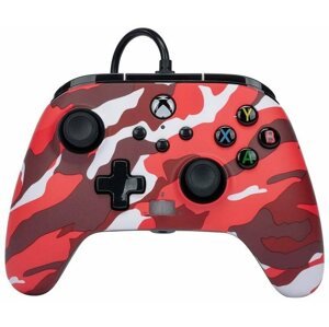 Kontroller PowerA Enhanced Wired Controller for Xbox Series X|S - Red Camo