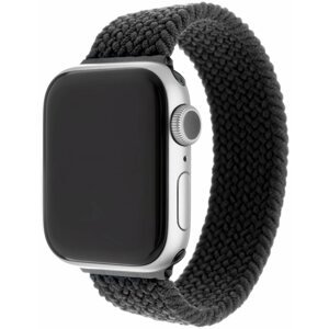 Szíj FIXED Elastic Nylon Strap Apple Watch 38 /40 / 41mm méret L - fekete