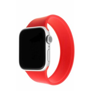 Szíj FIXED Elastic Silicone Strap Apple Watch 38/40/41mm okosórához, XS-es méret, piros
