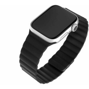 Szíj FIXED Silicone Magnetic Strap az Apple Watch 38/40/41mm  okosórához - fekete