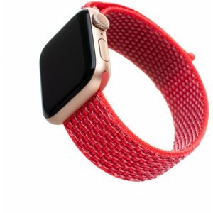 Szíj FIXED Nylon Strap Apple Watch 42 / 44 / 45 / Ultra 49mm - sötét rózsaszín