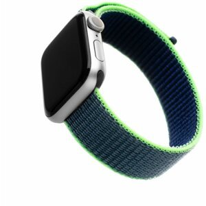Szíj FIXED Nylon Strap Apple Watch 42/44/45/Ultra 49mm - neonkék