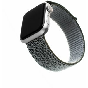 Szíj FIXED Nylon Strap Apple Watch 42/44/45/Ultra 49mm - olivazöld