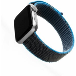 Szíj FIXED Nylon Strap Apple Watch 38/40/41mm - szürke-kék