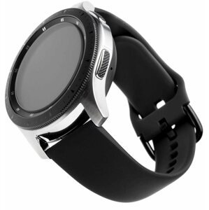 Szíj FIXED Silicone Strap Universal 20 mm - fekete