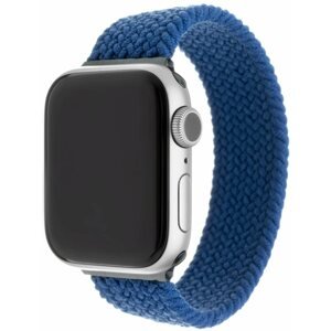Szíj FIXED Elastic Nylon Strap Apple Watch 42 / 44 / 45 / Ultra 49mm méret XL - kék