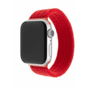 Szíj FIXED Elastic Nylon Strap Apple Watch 42/44/45/Ultra 49mm méret - XL- piros