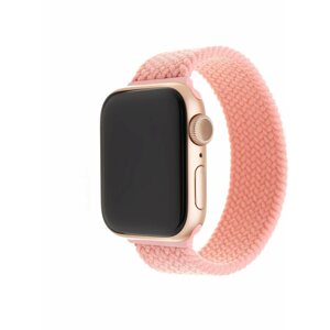 Szíj FIXED Elastic Nylon Strap Apple Watch 38/40/41mm méret L - rózsaszín