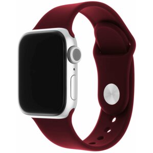 Szíj FIXED Silicone Strap SET Apple Watch 38/40/41 mm - borvörös
