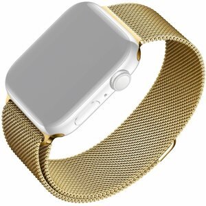 Szíj FIXED Mesh Strap Apple Watch 42/44/45/Ultra 49mm - aranyszínű