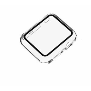 Okosóra tok FIXED Pure edzett üveggel az Apple Watch 44 mm-es órájához, átlátszó