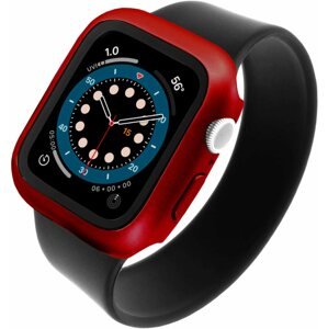 Okosóra tok FIXED Pure+ edzett üveggel a 44 mm-es Apple Watch okosórához - piros