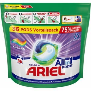 Mosókapszula ARIEL All-In-1 Pods Color+ 36 db