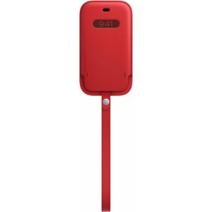 Mobiltelefon tok Apple iPhone 12 mini (PRODUCT) RED bőr MagSafe tok