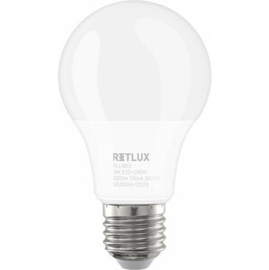 LED izzó RETLUX RLL 403 A60 E27 bulb 9W WW