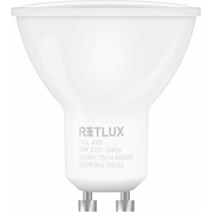 LED izzó RETLUX RLL 419 GU10 bulb 9W DL