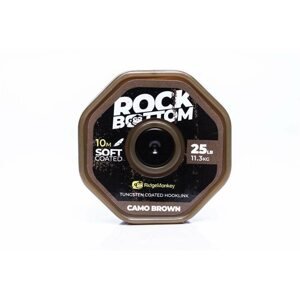 Zsinór RidgeMonkey RM-Tec Rock Bottom Tungsten Coated Soft 25lb 10m Camo Brown