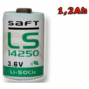 Eldobható elem GOOWEI SAFT LS 14250 STD lítium elem 3,6V, 1200 mAh