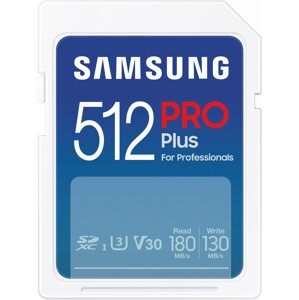 Memóriakártya Samsung SDXC 512 GB PRO PLUS + USB adapter (2023)