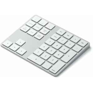Numerikus billentyűzet Satechi Aluminum Bluetooth Extended Keypad - Silver