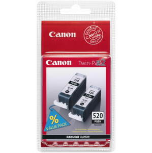 Tintapatron Canon PGI-520BK Dual Pack fekete 2 db