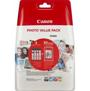 Tintapatron Canon CLI-581 Multipack + PP-201 fotópapír