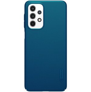 Telefon tok Nillkin Super Frosted Hátlap tok a Samsung Galaxy A33 5G készülékhez Peacock Blue