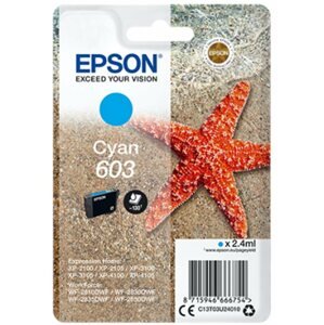 Tintapatron Epson 603 cián