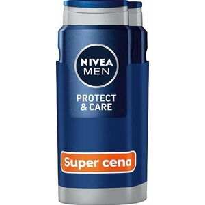 Tusfürdő NIVEA MEN Protect & Care Shower Gel 2 × 500 ml