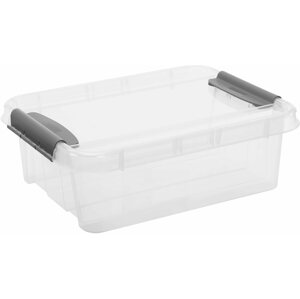 Tároló doboz Siguro Pro Box 21 l, 39,5×17,5×51 cm, átlátszó