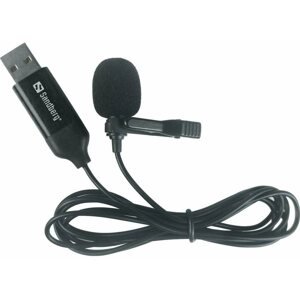 Mikrofon Sandberg Streaming USB mikrofon csíptetővel
