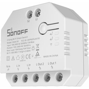 WiFi kapcsoló Sonoff DUALR3 2-Gang Wi-Fi Smart Switch