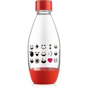 Sodastream palack SODASTREAM gyerekeknek, 0,5 l, Smiley Piros