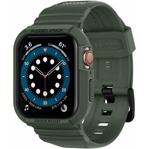 Okosóra tok Spigen Rugged Armor Pro Green Apple Watch 8/7 (45mm)/SE 2022/6/SE/5/4 (44mm)