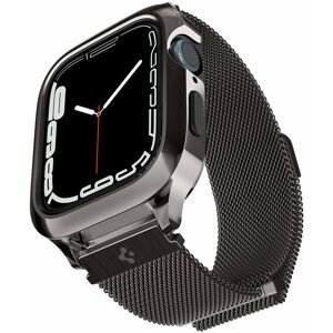 Okosóra tok Spigen Metal Fit Pro Graphite Apple Watch 8/7 45mm tok