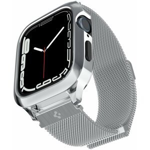Okosóra tok Spigen Metal Fit Pro Silver Apple Watch 8/7 45mm tok