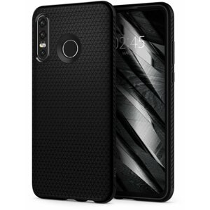 Telefon tok Spigen Liquid Air Huawei P30 Lite/P30 Lite fekete tok