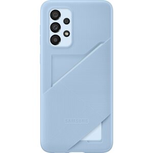 Telefon tok Samsung Galaxy A33 5G Hátlap tok kártyatartó zsebbel világoskék