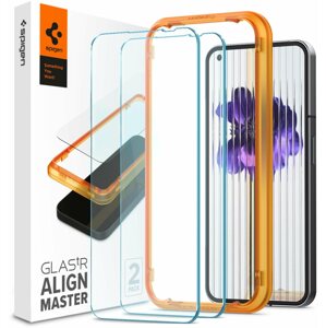 Üvegfólia Spigen Glass AlignMaster 2 Pack Clear Nothing Phone (1) üvegfólia