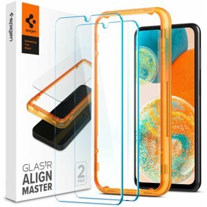 Üvegfólia Spigen Glass AlignMaster 2 Pack Clear Samsung Galaxy A23 5G üvegfólia