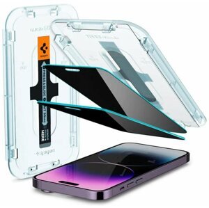 Üvegfólia Spigen Glass EZ Fit Privacy 2 Pack iPhone 14 Pro üvegfólia