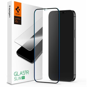 Üvegfólia Spigen Glass FC Black HD 1 Pack iPhone 12 mini üvegfólia