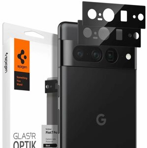 Kamera védő fólia Spigen Glass Optik 2 Pack Black Google Pixel 7 Pro