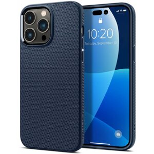 Telefon tok Spigen Liquid Air iPhone 14 Pro tengerészkék tok