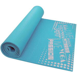 Fitness szőnyeg Lifefit Slimfit edző szőnyeg, világos türkiz